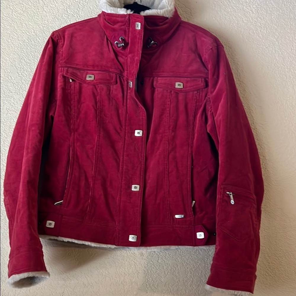 Women's Red Corduroy Jacket